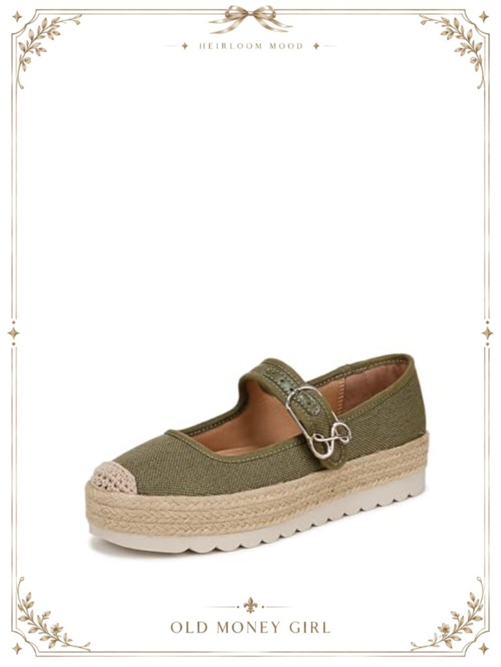 Mary Jane Platform Flats Slip-On Casual Espadrille Women's Shoes